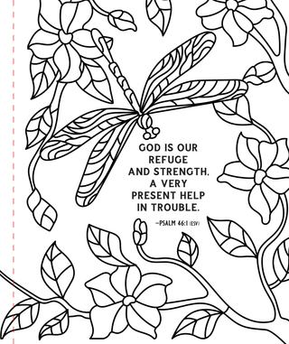 Psalms Large Print Coloring Book - Shop Rust & Ruffles