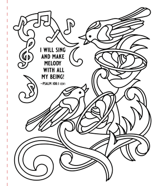 Psalms Large Print Coloring Book - Shop Rust & Ruffles