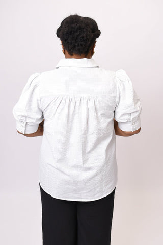 Puff & Pearl Striped Blouse - Shop Rust & Ruffles