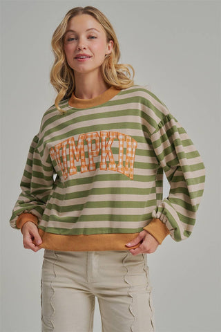 Pumpkin Embroidered Pullover - Shop Rust & Ruffles
