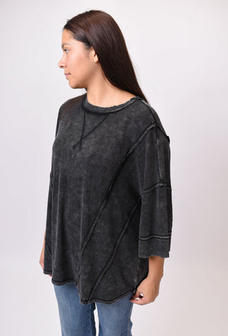 Raven Charm Mineral Washed Top - Shop Rust & Ruffles