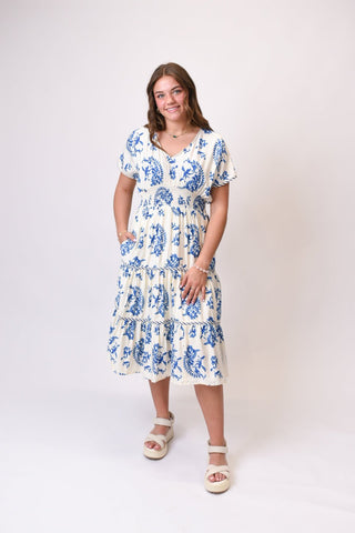 Ready To Stroll Midi Dress - Shop Rust & Ruffles