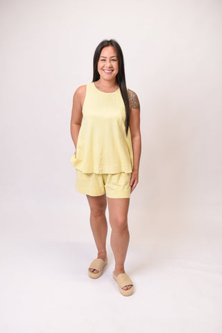 Relaxed Vibes Set in Yellow - Shop Rust & Ruffles