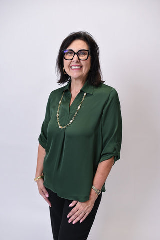 Renuar Easy Care Silk Feel Blouse - Shop Rust & Ruffles
