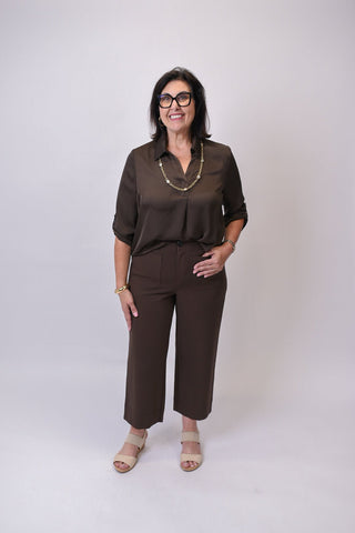 Renuar Knit Cropped Pocket Pants - Shop Rust & Ruffles