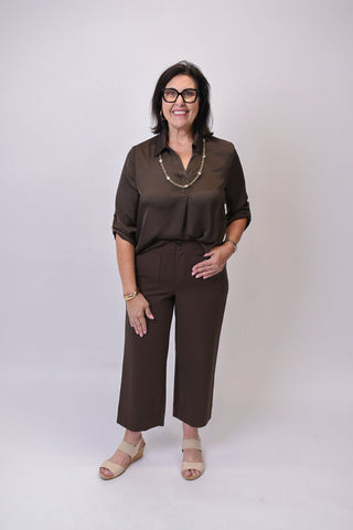 Renuar Knit Cropped Pocket Pants - Shop Rust & Ruffles