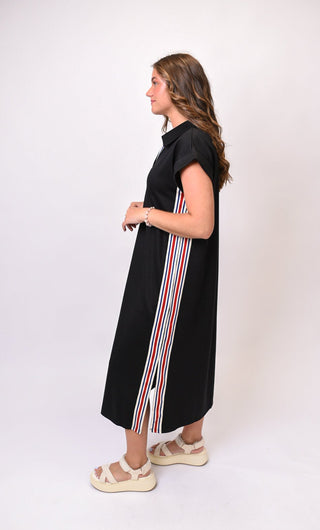 Retro Stripe Midi Dress - Shop Rust & Ruffles