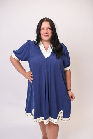 Riviera Days Linen Mini Dress - Shop Rust & Ruffles