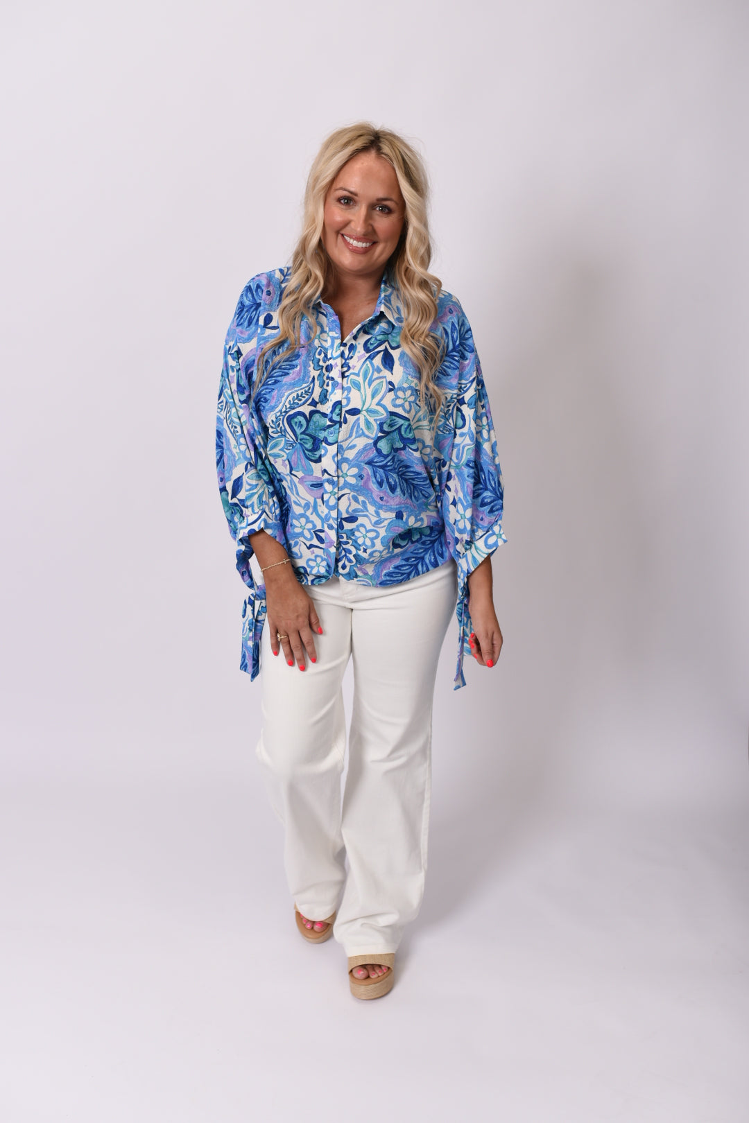 Floral Goodness Buttoned Top