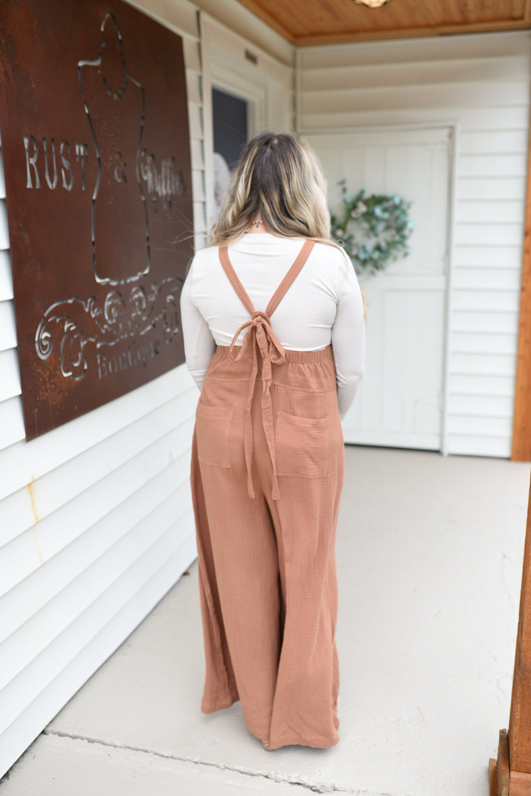 Falling For You Mineral Wash Jumpsuit