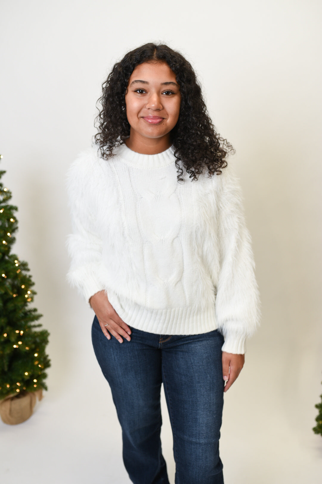 Snow Babe Faux Fur Sweater