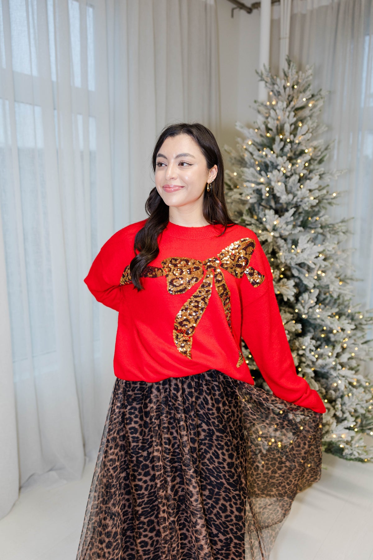 Festive Flair Sweater in Red