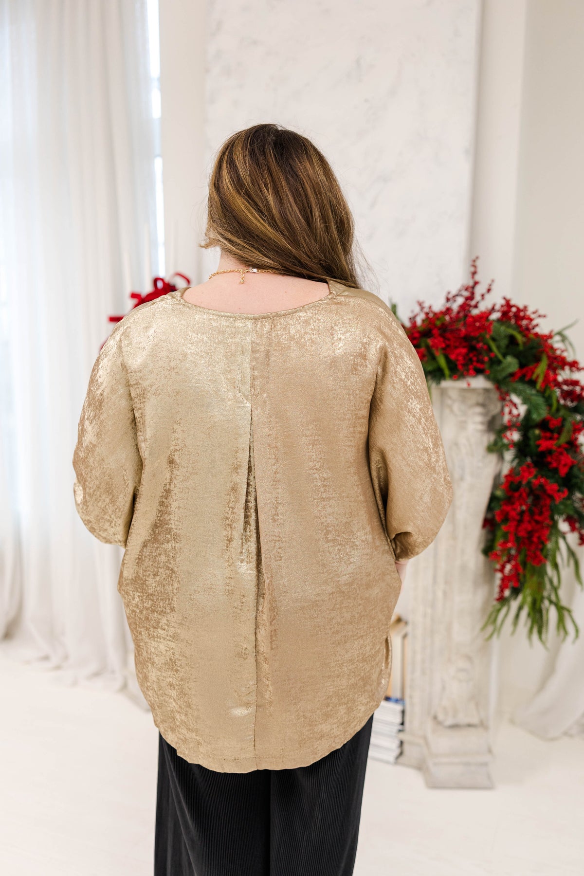 Golden Hour Glam Blouse Curvy