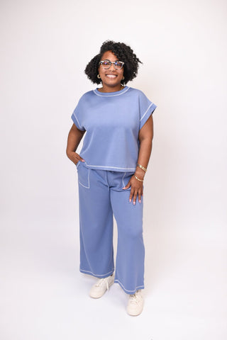Road Trip Lounge Set in Blue - Shop Rust & Ruffles