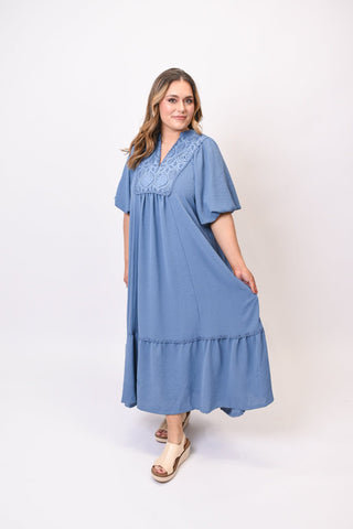 Romantic Bliss Midi Dress - Shop Rust & Ruffles