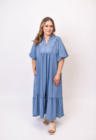 Romantic Bliss Midi Dress - Shop Rust & Ruffles