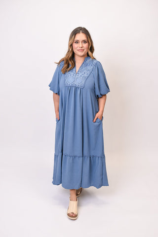 Romantic Bliss Midi Dress - Shop Rust & Ruffles