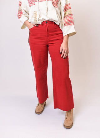 Ruby Raw Edge Pants - Shop Rust & Ruffles