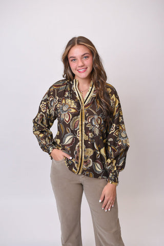 Seasons Changing Floral Blouse - Shop Rust & Ruffles