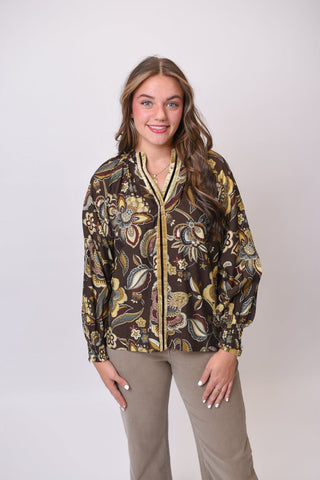 Seasons Changing Floral Blouse - Shop Rust & Ruffles