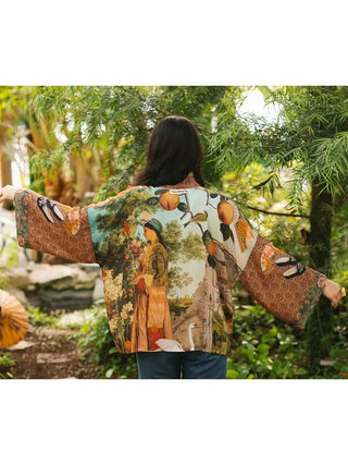 Secret Garden Pixie Cropped Kimono - Shop Rust & Ruffles