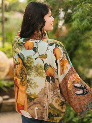 Secret Garden Pixie Cropped Kimono - Shop Rust & Ruffles
