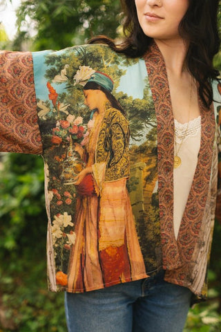 Secret Garden Pixie Cropped Kimono - Shop Rust & Ruffles