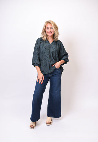 Shadow Dot Blouse - Shop Rust & Ruffles