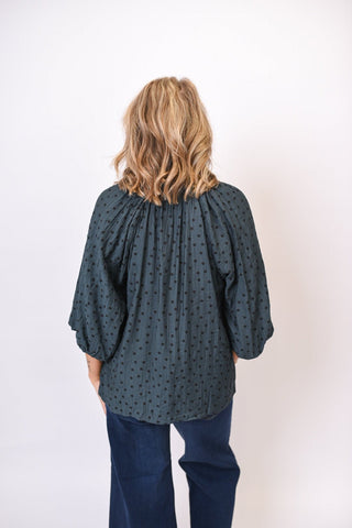 Shadow Dot Blouse - Shop Rust & Ruffles