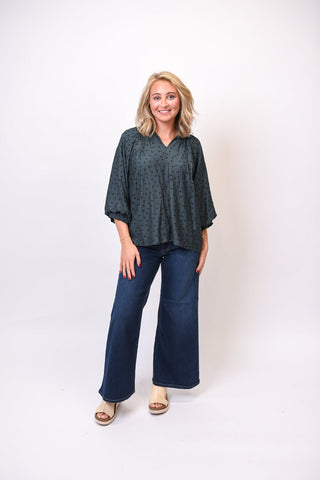 Shadow Dot Blouse - Shop Rust & Ruffles
