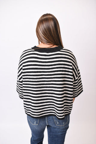 Sideline Stripe Cardigan - Shop Rust & Ruffles
