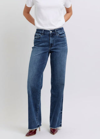 Sky's The Limit Wide Leg Judy Blue Jeans - Shop Rust & Ruffles