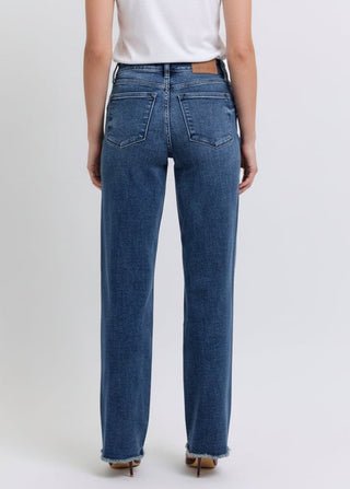 Sky's The Limit Wide Leg Judy Blue Jeans - Shop Rust & Ruffles