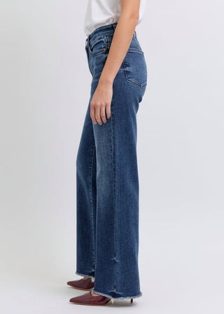 Sky's The Limit Wide Leg Judy Blue Jeans - Shop Rust & Ruffles