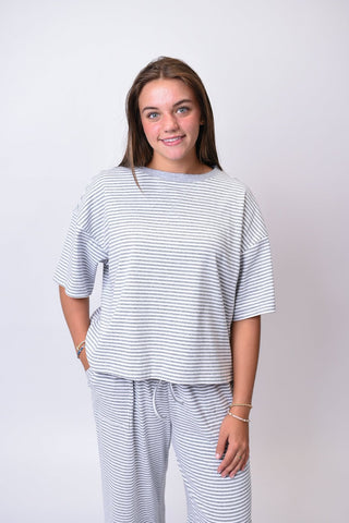 Slow Days Lounge Set in Grey - Shop Rust & Ruffles