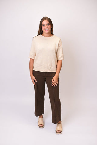 Slow Morning Sweater in Oatmeal - Shop Rust & Ruffles
