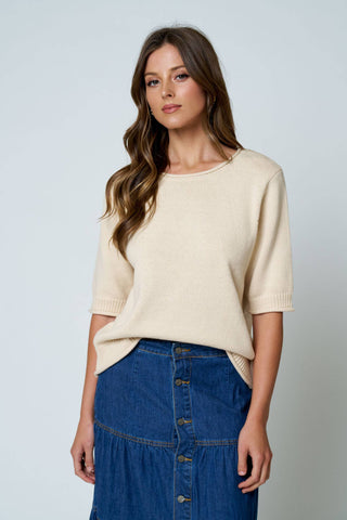 Slow Morning Sweater in Oatmeal - Shop Rust & Ruffles