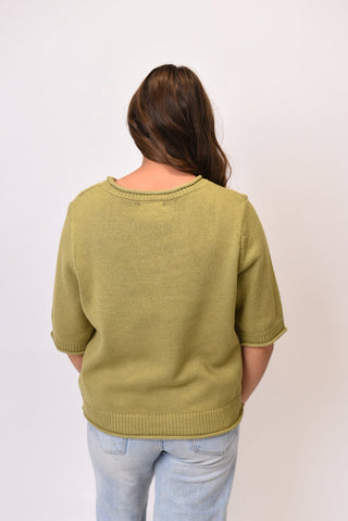 Slow Morning Sweater in Olive - Shop Rust & Ruffles
