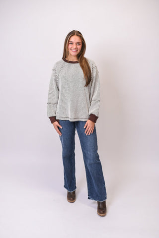 Slow Sunday Top in Chocolate - Shop Rust & Ruffles