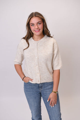 Soft Season Cardigan in Oatmeal - Shop Rust & Ruffles