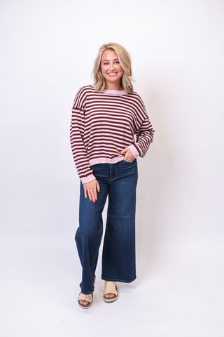 Soft Spoken Striped Sweater - Shop Rust & Ruffles
