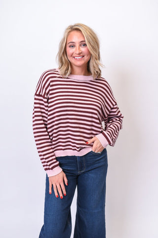 Soft Spoken Striped Sweater - Shop Rust & Ruffles