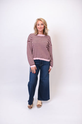 Soft Spoken Striped Sweater - Shop Rust & Ruffles