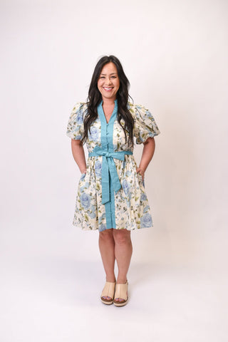 Something Blue Floral Mini Dress - Shop Rust & Ruffles