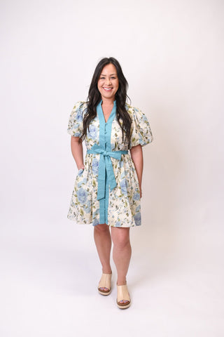 Something Blue Floral Mini Dress - Shop Rust & Ruffles