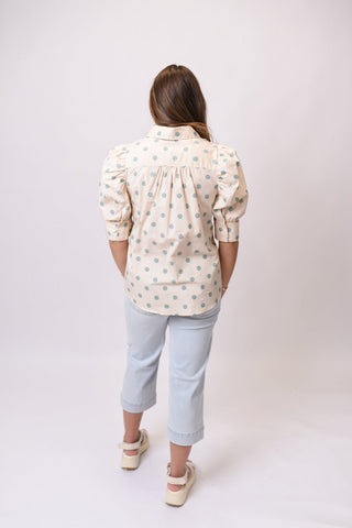 Spot On Puff Sleeve Blouse - Shop Rust & Ruffles