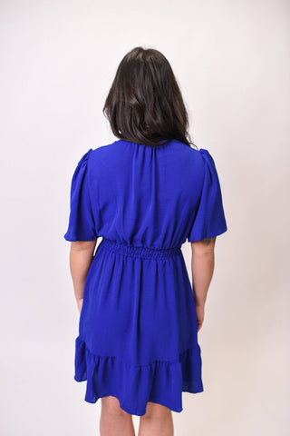Spring Promise Mini Dress in Blue - Shop Rust & Ruffles