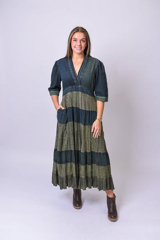 Stand Out In A Crowd Midi Dress - Shop Rust & Ruffles