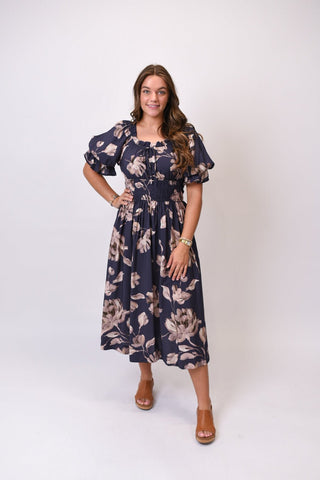 Stargazer Floral Print Midi - Shop Rust & Ruffles