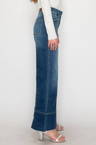Stonewashed Stunner Wide Leg Jeans - Shop Rust & Ruffles